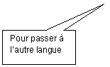 Rectangular Callout: Pour passer  lautre langue